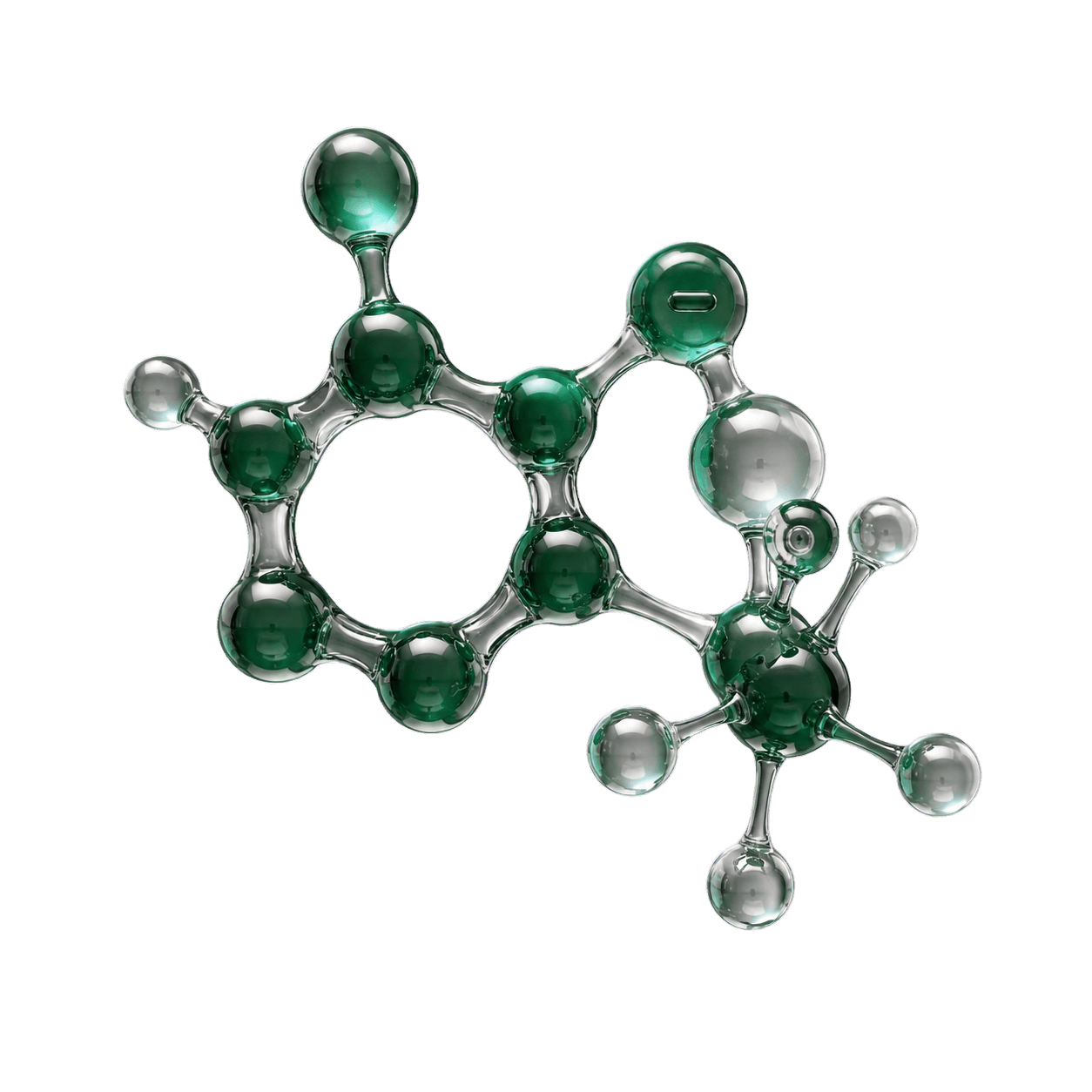 3D molecular visualization representing Betaine Salicylate