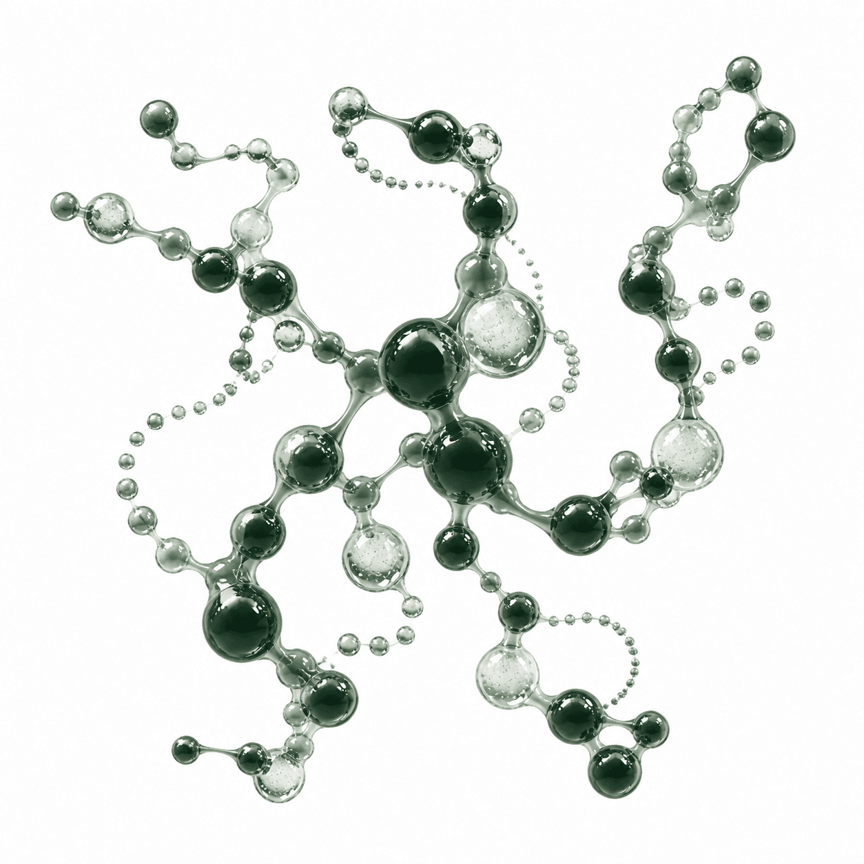 Premium three-dimensional biomimetic tallow molecular visualization